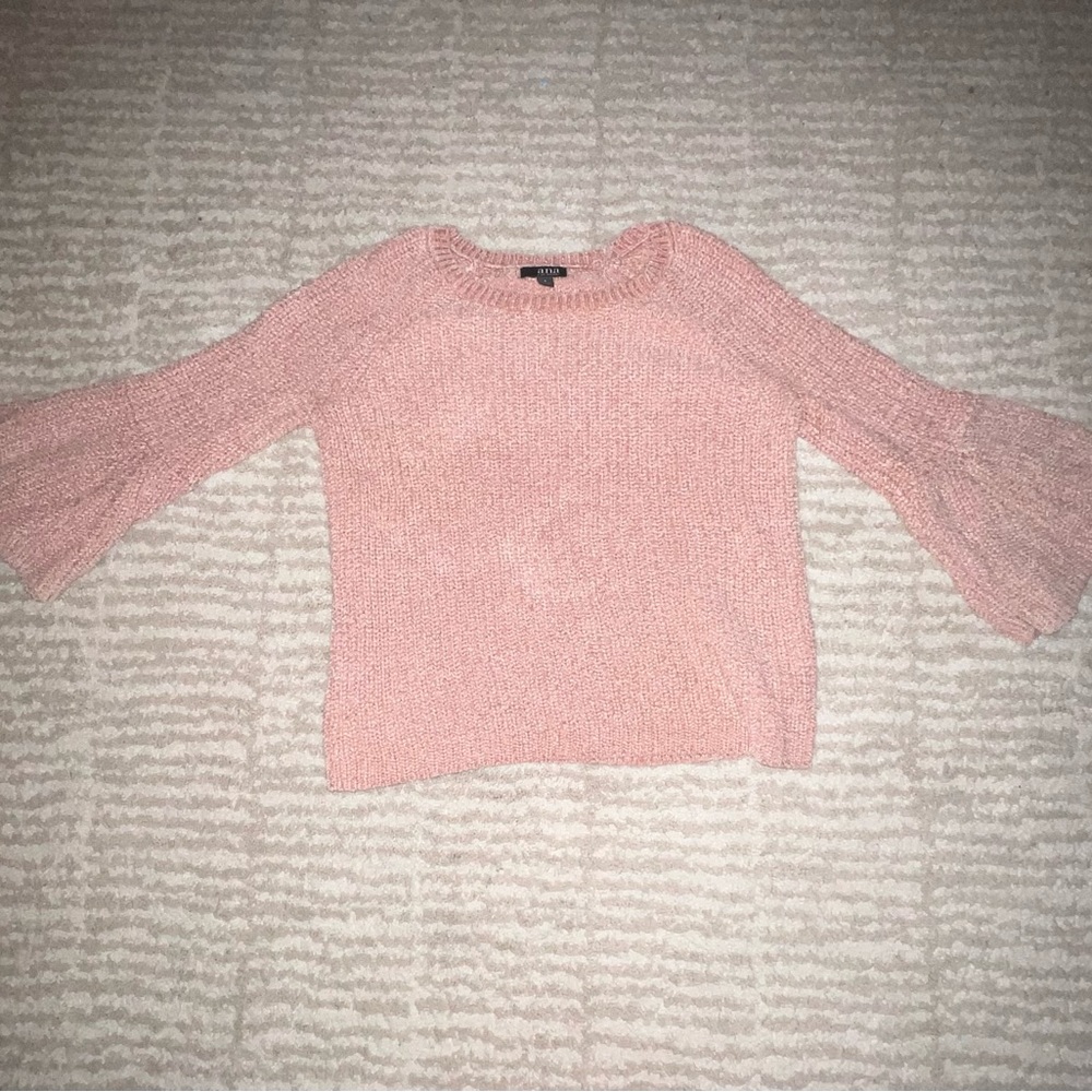 pink a.n.a flounce sweater